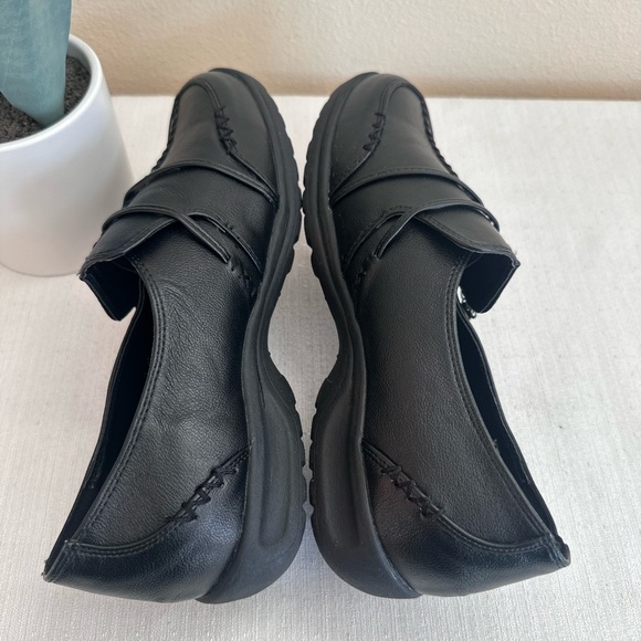 Comfortview Natalia Black Faux Leather Casual Comfy Loafers Women’s 10M - Picture 9 of 14